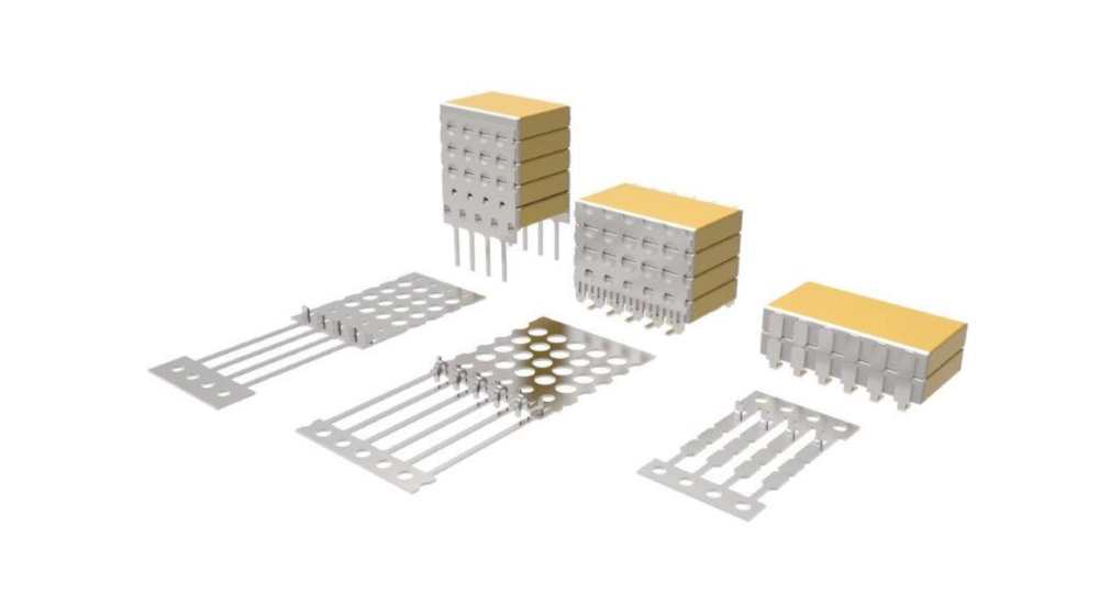 Stacked Capacitor Lead Frames